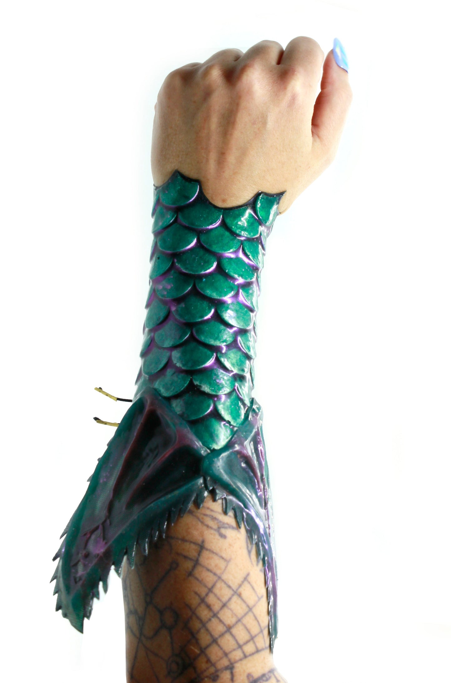 Mermaid scales bracelet in silicone with realistic fins