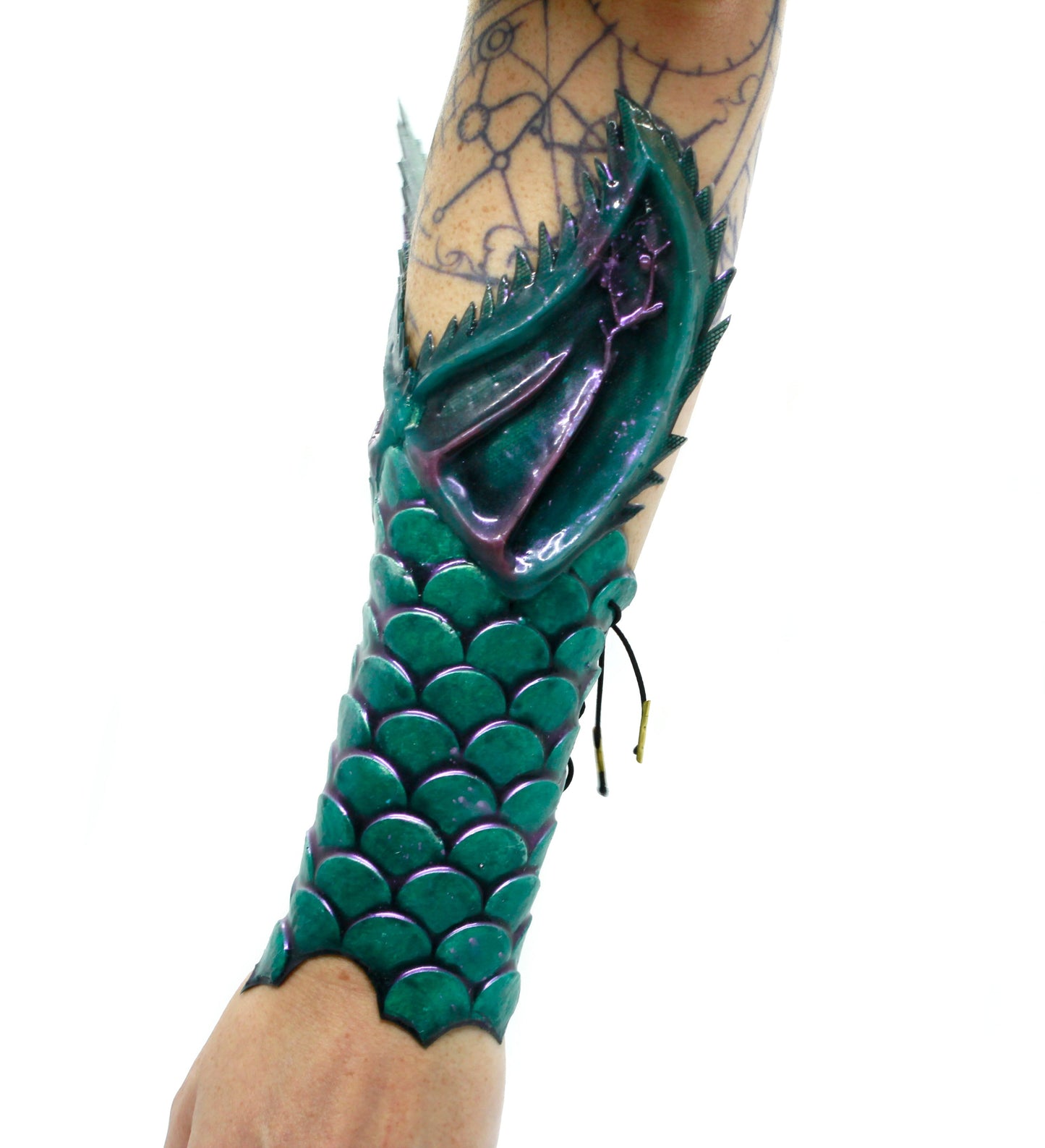 Mermaid scales bracelet in silicone with realistic fins