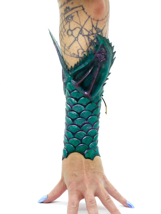 Mermaid scales bracelet in silicone with realistic fins
