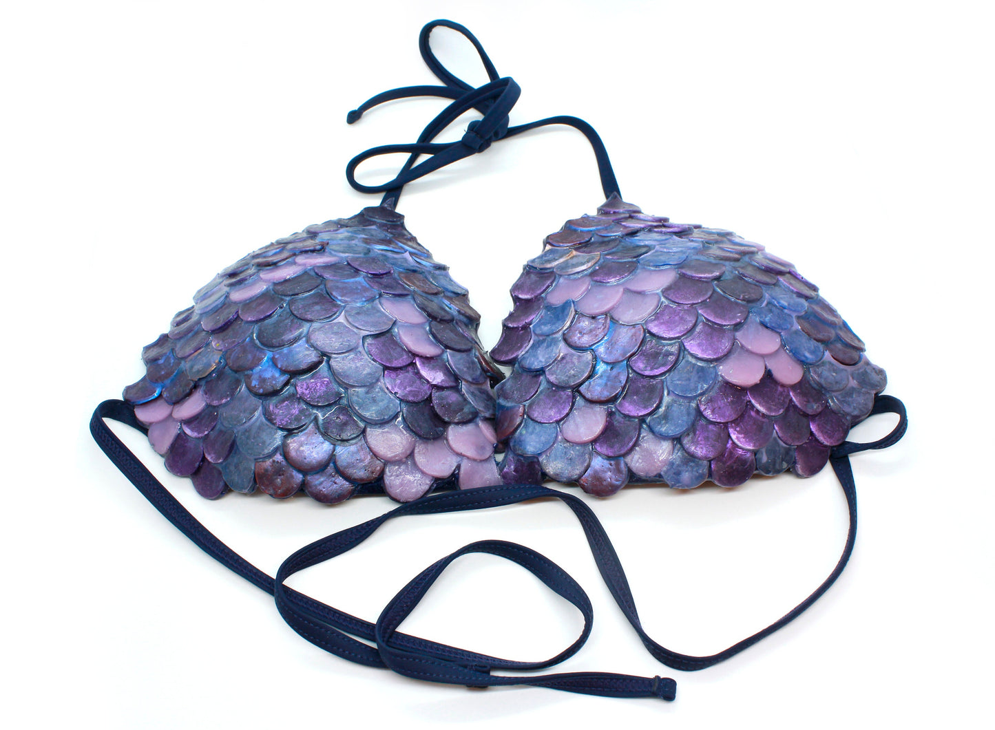 Bikini top in silicone with mermaid scales like a legend of the sea!