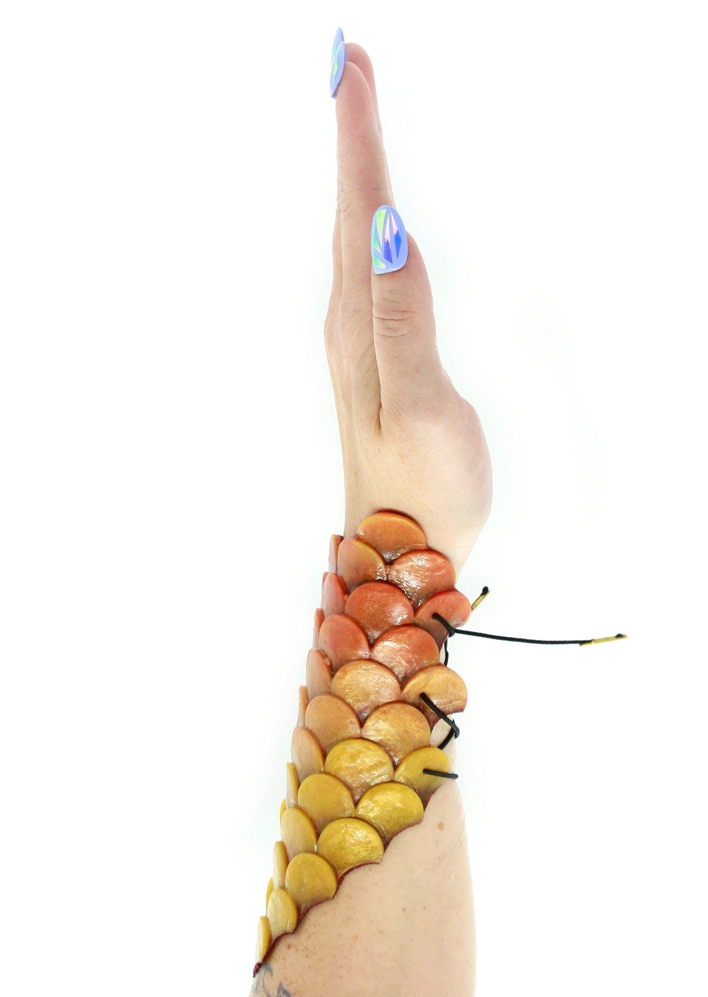 Mermaid scale bracers in silicone, bracelet, jewel, waterproof, adaptable, resistant