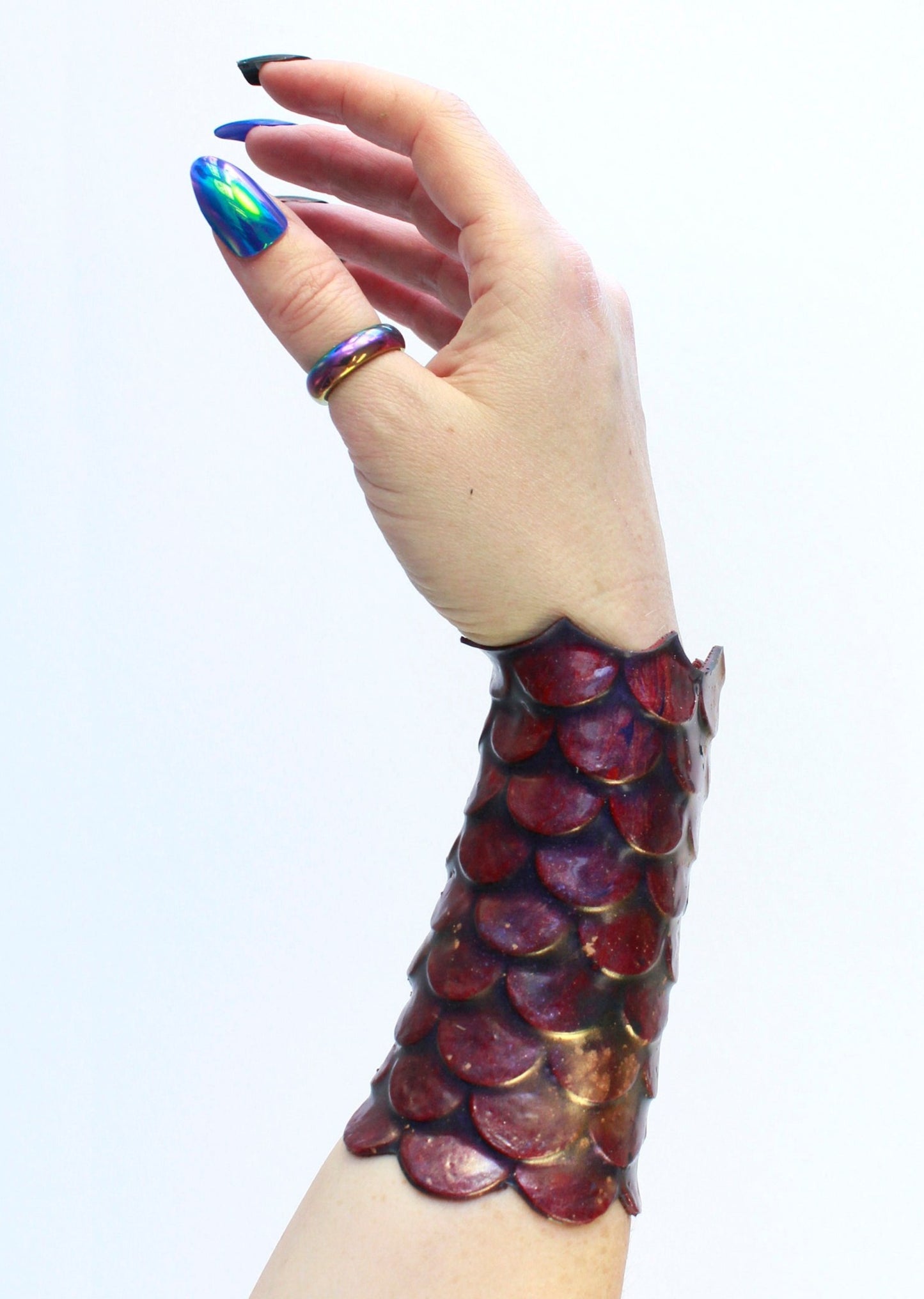 Mermaid scale bracelet, fish scales, silicone, with stars, jewelry, accessory, waterproof, adaptable, resistant, Christmas gift