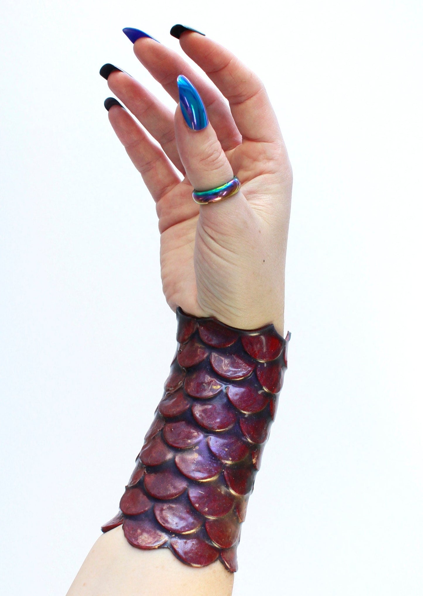 Mermaid scale bracelet, fish scales, silicone, with stars, jewelry, accessory, waterproof, adaptable, resistant, Christmas gift