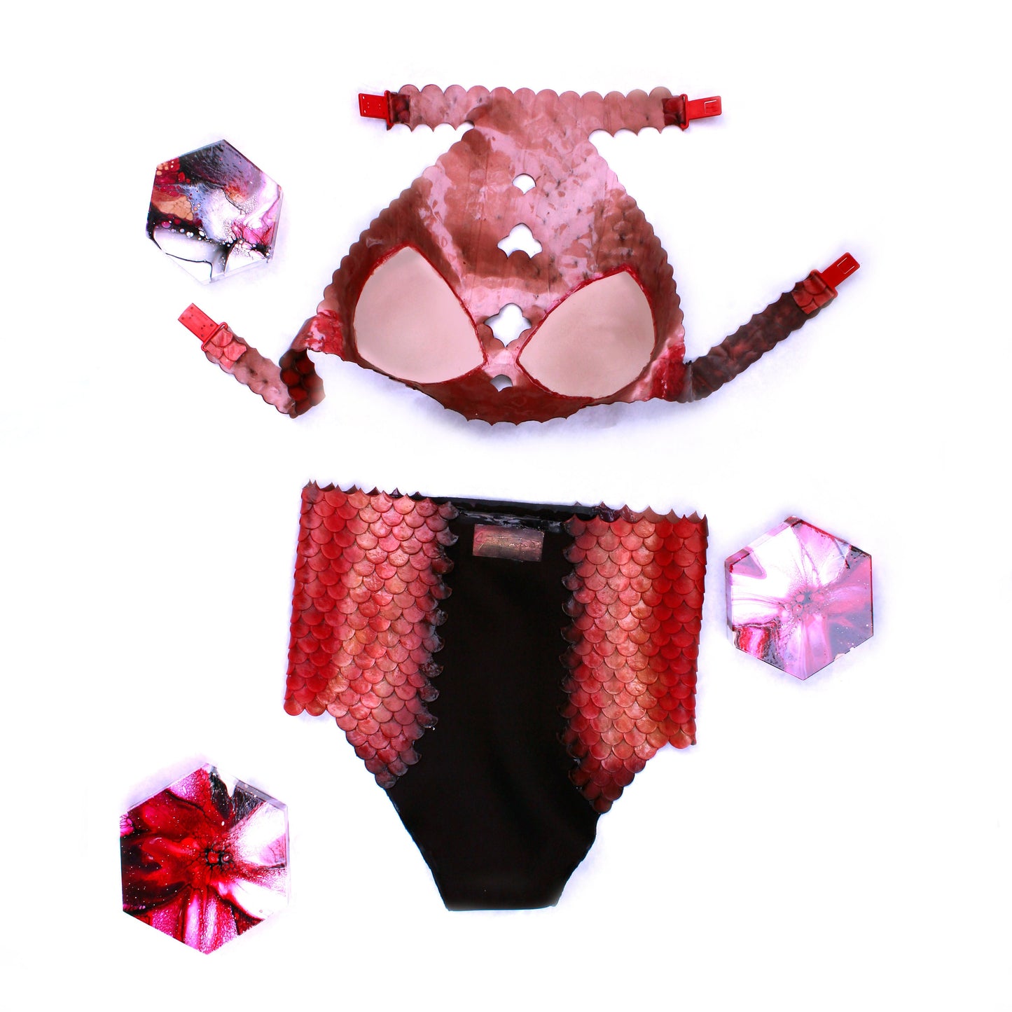 Mermaid Lyfe Style! BIKINI: Silicone mermaid/fish scales, waterproof, adaptable, resistant, Sportswear, customize, made on mesure