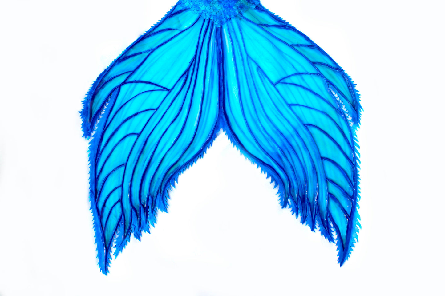 Mermaid tail completely in silicone (dragon skin, skin safe grade), with professional monofin inside.