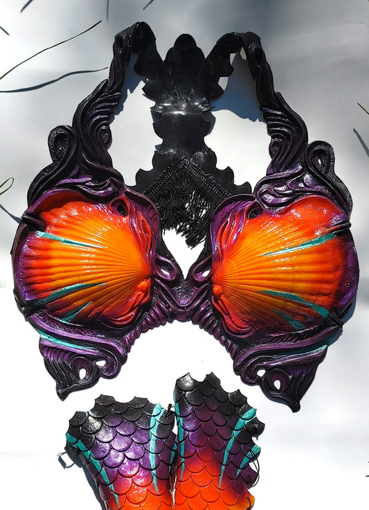 Silicone Mermaid Bustier~Bikini of fantasy; athletic support, mystic style!