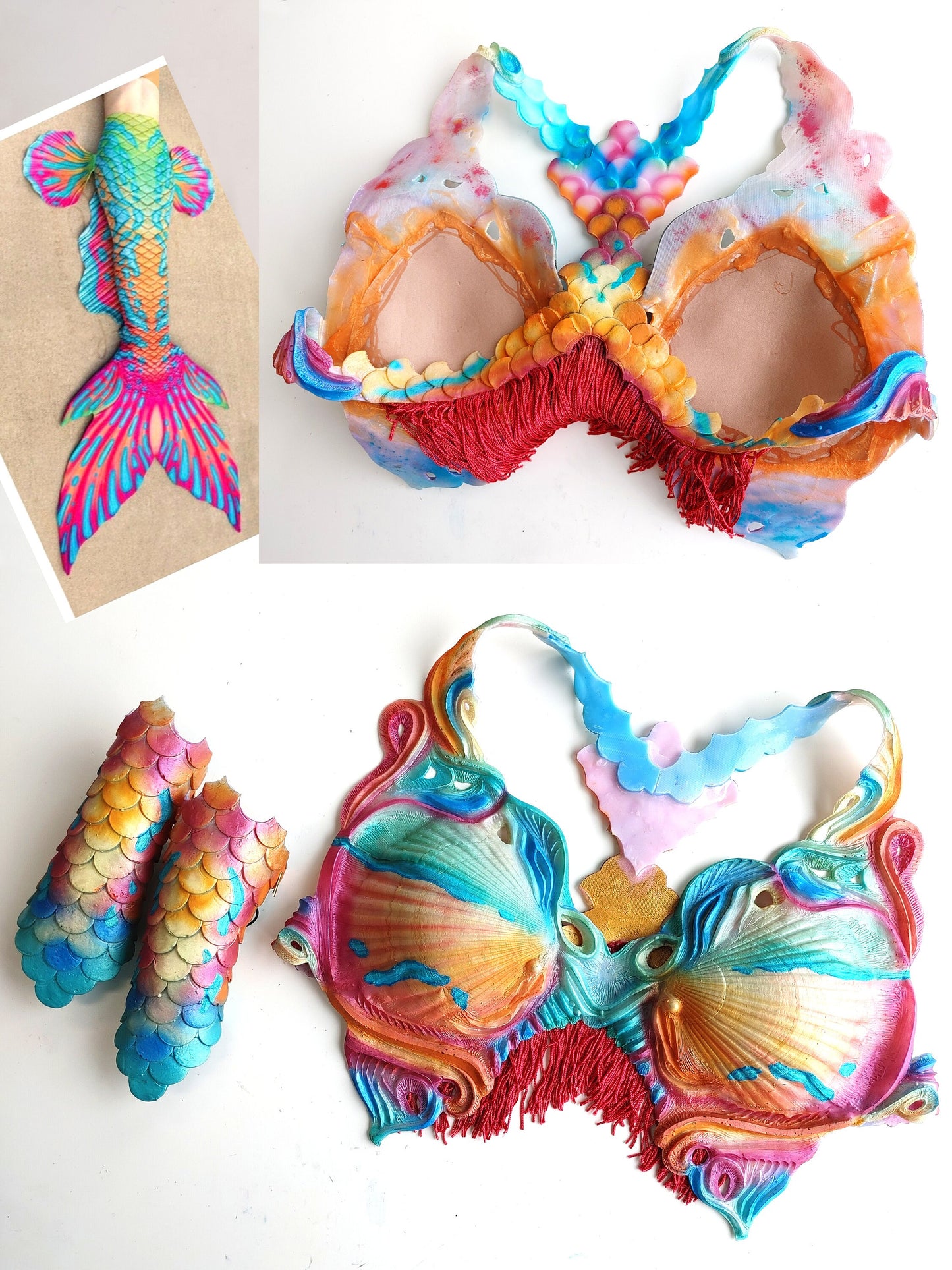Silicone Mermaid Bustier~Bikini of fantasy; athletic support, mystic style!