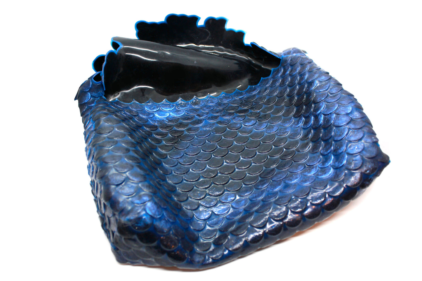 Sac bandoulière entièrement en écailles de silicone comme une sirène ou un dragon ou un poisson/unique