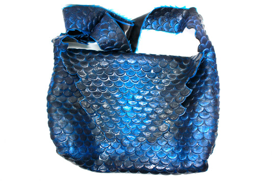 Shoulder Bag fully in silicone scales like a mermaid or dragon or fish/ unique