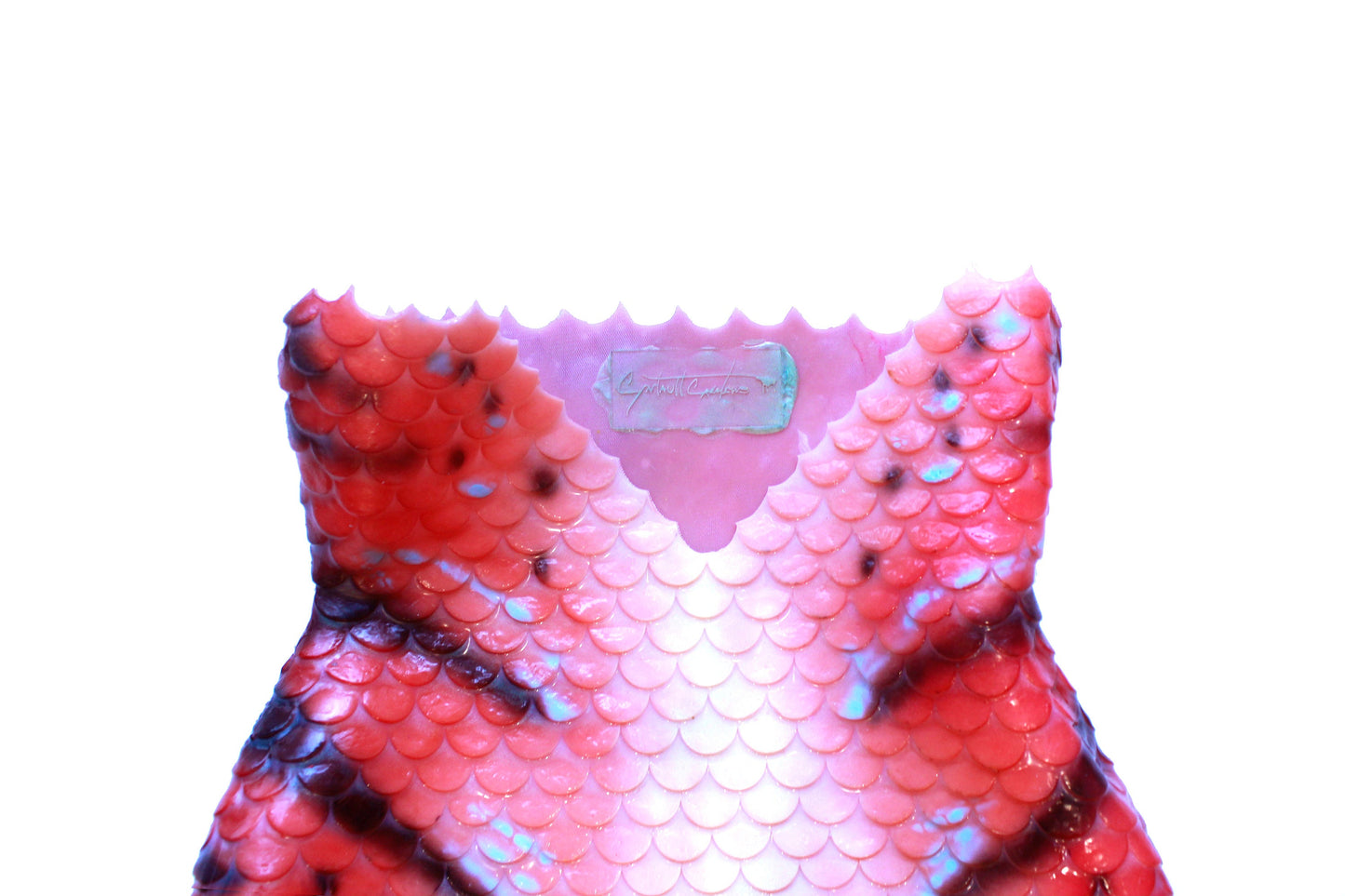 Professional mermaid tail, completely in silicone (dragon skin), with monofin inside.